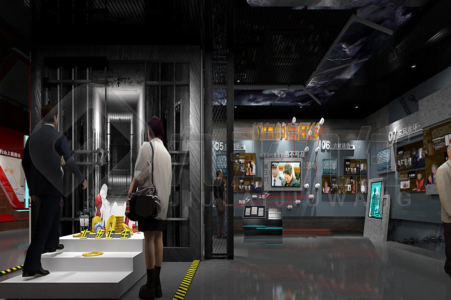 反腐倡廉宣傳館方案，網(wǎng)上3d反腐倡廉文化教育展館，聲光電反腐倡廉基地，墻面互動(dòng)投影系統(tǒng)，互動(dòng)答題系統(tǒng)，互動(dòng)滑軌屏