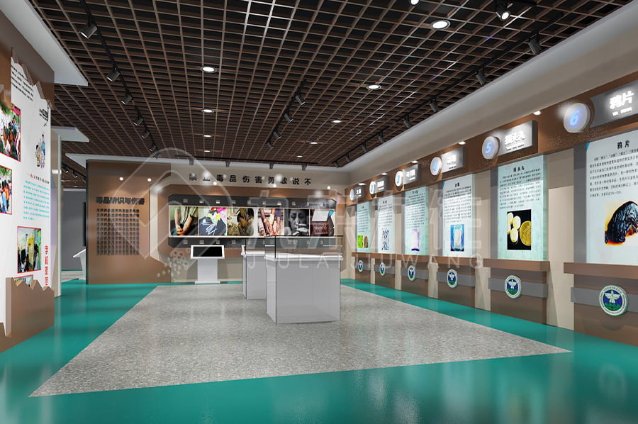 禁毒教育基地建設(shè)公司，互動禁毒防艾基地平面設(shè)計，禁毒宣傳展館設(shè)計平面圖