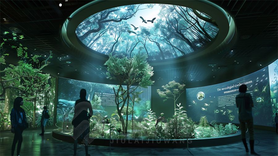 創(chuàng)新創(chuàng)意政協(xié)展示館設計,高科技多媒體展覽館建設方案,九來九往文化科技展廳設計