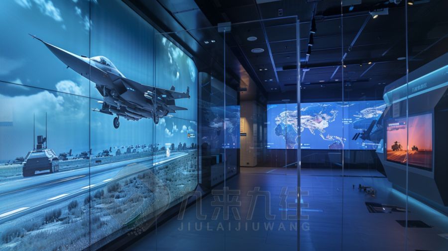 互動國防軍事展廳設計,現(xiàn)代軍事展覽館施工方案,九來九往文化科技展覽館建設計公司