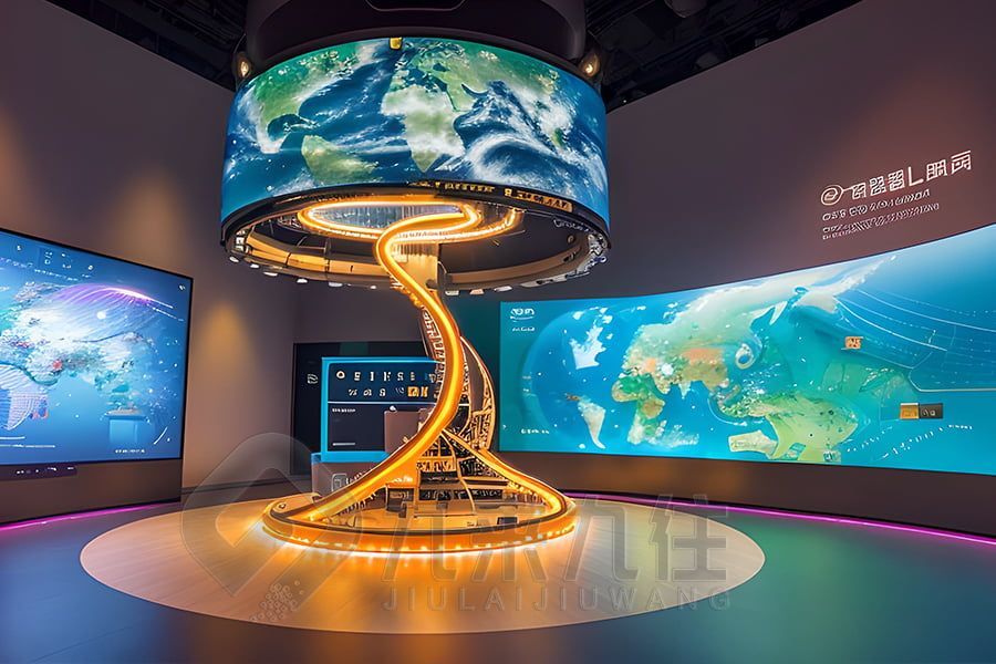 沉浸式科普博物館設計,高科技展覽館施工,環(huán)保智能展廳裝修