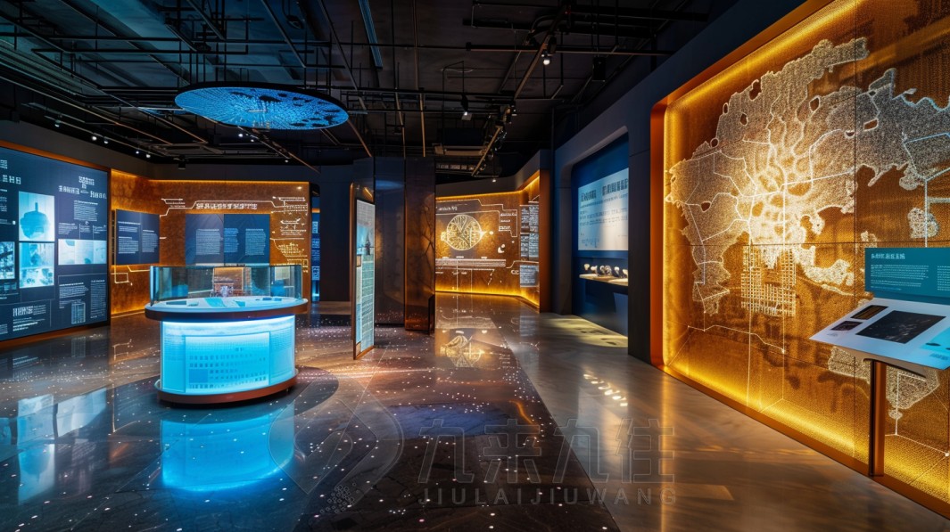 最新博物館設(shè)計方案，多媒體博物館建設(shè)-效果圖、平面圖-展廳方案策劃公司