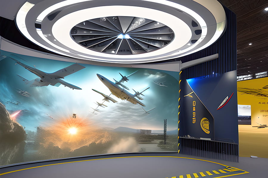 國防人防宣教體驗(yàn)館設(shè)計效果圖