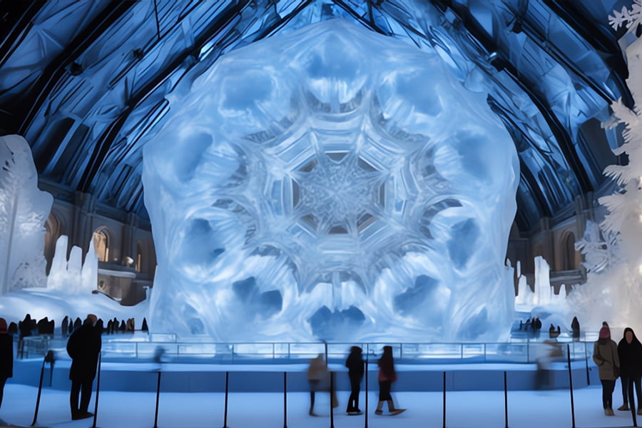 博物館，自然展廳效果圖