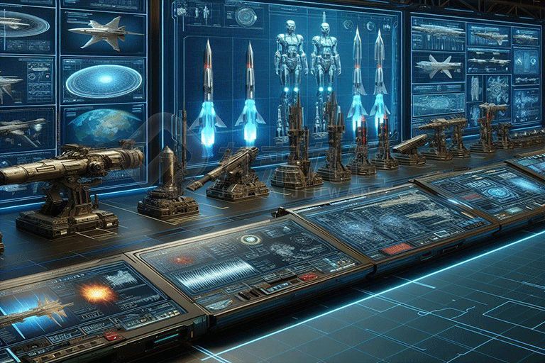 區(qū)人武部國防教育基地設(shè)計(jì)效果圖，高科技國防教育館方案，多媒體國防教育展廳設(shè)計(jì)公司