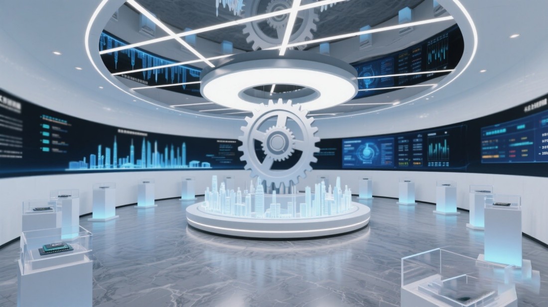 互動(dòng)企業(yè)展廳效果圖 互動(dòng)企業(yè)展廳效果圖