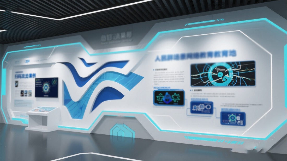 AI網(wǎng)絡(luò)安全體驗(yàn)館效果圖 AI網(wǎng)絡(luò)安全體驗(yàn)館效果圖