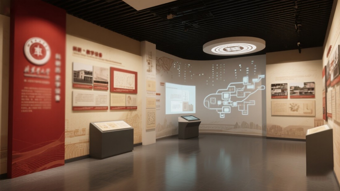 創(chuàng)新校史館內(nèi)容設(shè)計(jì)效果圖